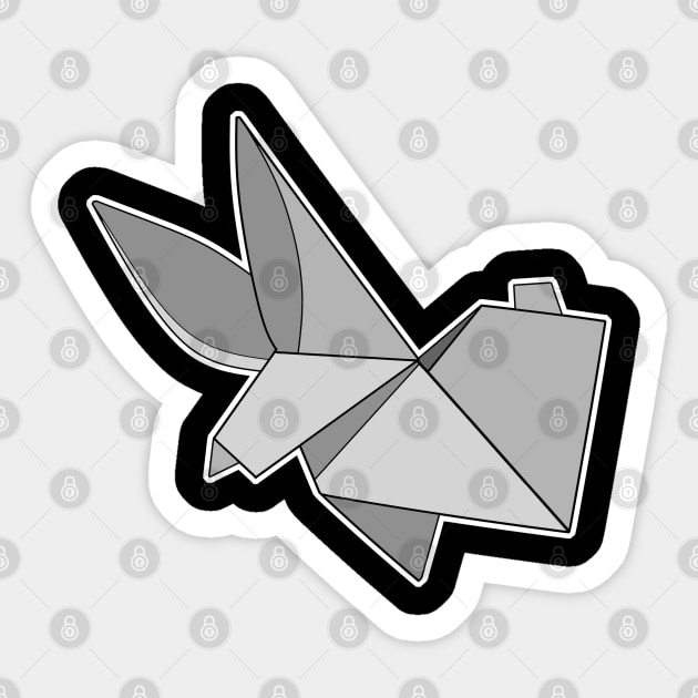 Rabbit Bunny Origami Sticker Style Design Sticker by aaallsmiles